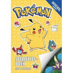 Pokémon Spelletjesboek met stickers - Stickerboek / Doeboek / Kleurboek / Speelgoed / Stickers - Cadeau voor jongen - 7 jaar / 8 jaar / 9 jaar / 10 jaar / 11 jaar