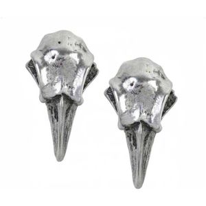 Alchemy Gothic Stud oorbellen RABESCHADEL Zilverkleurig