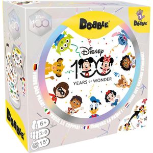 Dobble Disney 100 Years of Wonder - Vind het gelijke symbool en win! - 90 kaarten, 5 mini-spelletjes - Voor 2-8 spelers, vanaf 6 jaar
