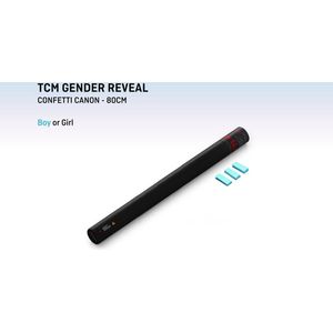 Gender reveal - confetti - 80cm - licht blauw