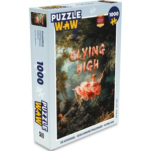 Puzzel De Schommel - Jean-Honoré Fragonard - Flying High - Legpuzzel - Puzzel 1000 stukjes volwassenen