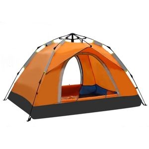 Betaalbare Goederen® kampeertent 2 personen - oranje - kampeertent - tent - kampeerstoel - slaapzak - luchtbed - kampeertent