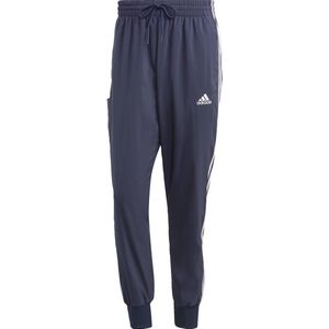 adidas Sportswear AEROREADY Essentials Tapered Cuff Woven 3-Stripes Broek - Heren - Blauw- S