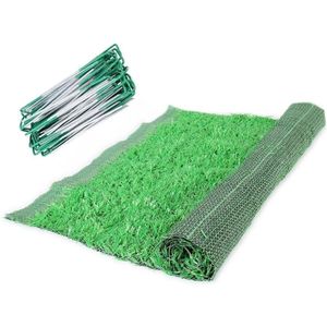 Kunstgras gebied tapijt met gras nagels groen 1x2m - synthetisch landschap gazon mat voor tuin patio deur decoratie