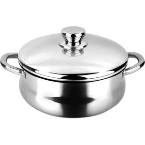 Kookpot met Deksel FAGOR Silverinox Roestvrij staal 18/10 Verchroomd (Ø 24 cm)