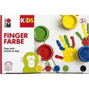 Marabu Kids Vingerverf - 6 kleuren x 100 ml