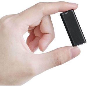 Hear&Listen Afluisterapparaat - Mini Afluisterapparatuur - Digitale voicerecorder - 16GB - Recorder - Dictafoon - Audio recorder - Afluisteren - Opnemen - Spy - Spyopname