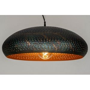 Lumidora Hanglamp 73062 - E27 - Zwart - Bruin - Koper - Meerkleurig - Metaal - 52 cm