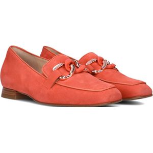 Hassia Instappers Dames - Instapschoenen / Damesschoenen - Suède - 300856 Napoli - Koraal - Maat 39