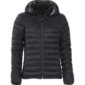 Clique imitatie dons gevoerde jas met capuchon Hudson Dames Zwart - Maat XL