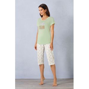 Groene Hajo pyjama Live in the moment - Groen - Maat - 36/38