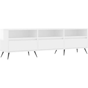 vidaXL-Tv-meubel-150x30x44,5-cm-bewerkt-hout-hoogglans-wit