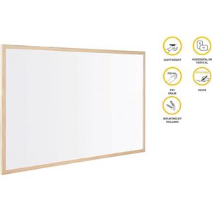 droog uitwisbaar en magnetisch - Magnetische whiteboard voor thuis of op kantoor. 60 x 40 cm