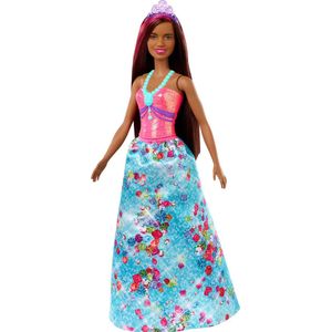 Barbie Dreamtopia Prinses Zwart Haar - Barbiepop