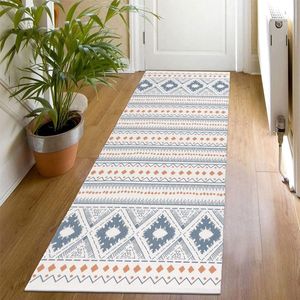 Katoenen tapijten met kwastjes, handgeweven Boheems Mandala-katoenen tapijt, ideaal voor woonkamer, slaapkamer, enz