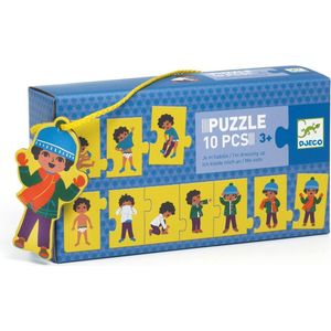 Djeco duo-trio puzzels Puzzle frise I'm dressing up