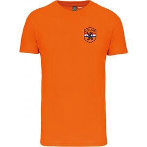 T-shirt Holland Embleem Klein | Oranje Shirt | Koningsdag Kleding | Oranje | maat S