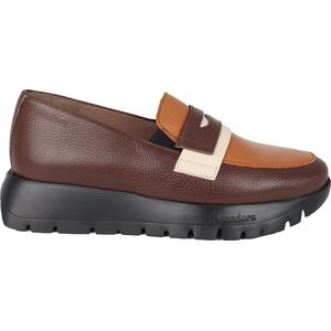 Wonders Materia - dames moccasin - bruin - maat 36 (EU) 3 (UK)