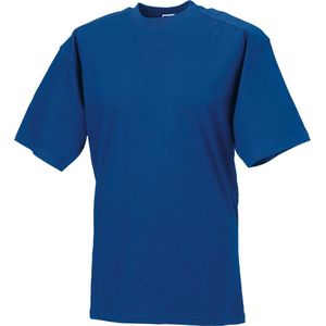 Russell Europa Heren Werkkleding Korte Mouwen Katoenen T-Shirt (Helder Koninklijk)