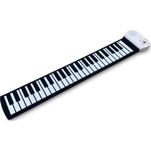 Bolan Rollup piano zwart/wit - oprolbare piano - keyboard met 49 toetsen - mobiele digitale piano