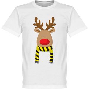 Reindeer Supporter T-Shirt - Zwart/Geel - XXXL