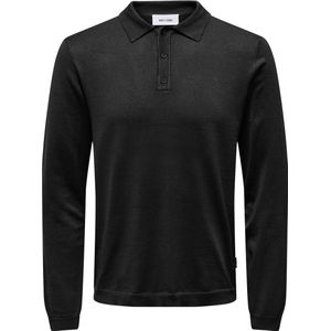 ONLY & SONS ONSWYLER LIFE REG 14 LS POLO KNIT NOOS Heren Trui - Maat S