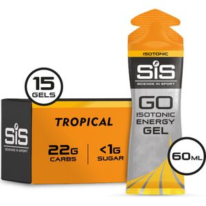 Science in Sport - SiS Go Isotonic Energygel - Energie gel - Isotone Sportgel - Tropical Smaak - 15 x 60ml