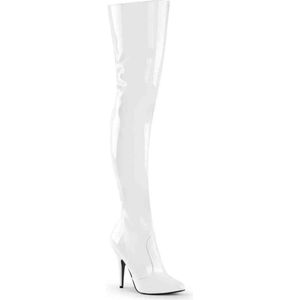 Pleaser Overknee Laarzen -39 Shoes- SEDUCE-3010 US 9 Wit