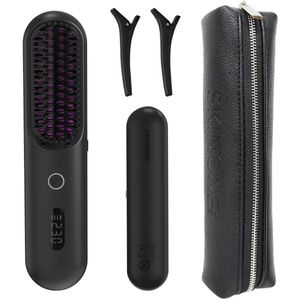 SKINTONE SKIN® - Draadloze Stijlborstel - Keramisch - ionen technologie - Stijlkam - Stijlborstels - Warmte borstel - Brush - Elektrische haarborstel - Stijltang - Fohnborstel - Draadloze fohn - Draadloze stijltang - Draadloos - Krullen - Oplaadbaar
