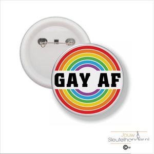 Button Met Speld 58 MM - GAY AF