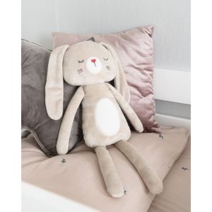 Petite Amélie Pluche knuffel - Konijn Lapi - 50 cm lang - Velvet - Lichtbruin