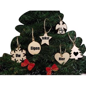 Gepersonaliseerde kerstballen 6stuks  - 8cm - Gepersonaliseerd - Eigen naam - Kerstmis - December - Tip - naam cadeau - Kerstboom - Ster - Engel - Ster - Sneeuwvlok