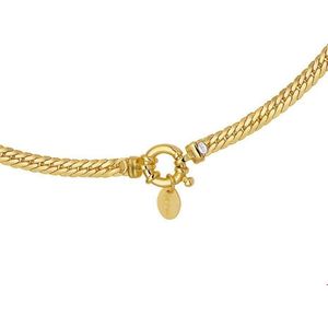 The Jewelry Collection Ketting 4,4 mm 45 cm - Verguld