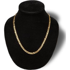 Modena gouden Fantasie schakelketting, 60 cm