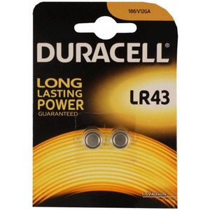 Duracell LR43 Alkaline Batterijen - 2 stuks