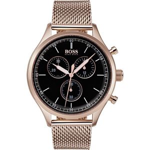Hugo Boss  HB1513548 Companion Horloge - Staal roségoudverguld - Rosékleurig -  Ø42 mm