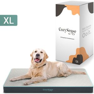 CozySense Orthopedisch Hondenkussen - Maat XL - 100 x 70 cm - Waterdicht - ook als Benchkussen