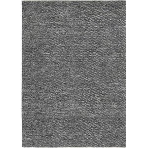 Drops Dark Grey Vloerkleed - 200x300  - Rechthoek - Laagpolig,Structuur Tapijt - Industrieel - Antraciet, Grijs