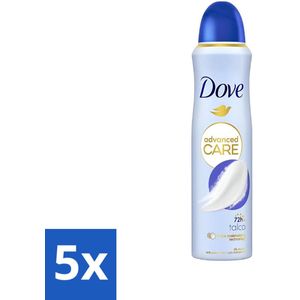 Dove - Deodorant - Spray Talco - Subtiele geur - 150 ml - Bulkverpakking - 5 stuks