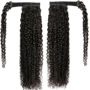 Braziliaanse paardenstaat - 22 inch kinky krullen menselijke haren- extension real human hier.
