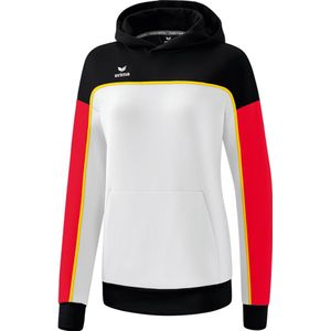 Erima Change Sweatshirt Met Capuchon Dames - Wit / Zwart / Rood | Maat: 38