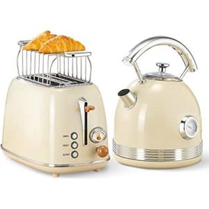 Gratyfied - Retro broodrooster - Retro keuken producten - Retro tosti apparaat - ‎33 x 18 x 27 cm - 4,47 kg - Wit‎ - Ketel