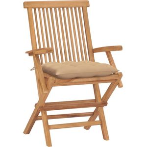 vidaXL Tuinstoelen - Set van 4 - Massief Teakhout Tuinstoelen Set - Teak Hout - Buitentools - Tuinset - Lounge Stoelen