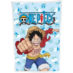 One Piece Sherpa Fleecedeken, piraat - 100 x 150 cm - Polyester
