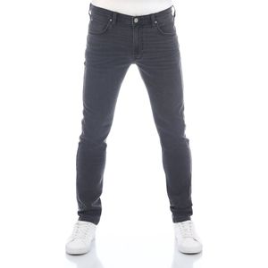 Lee Heren Jeans Broeken Luke Slim Tapered tapered Fit Grijs Volwassenen Denim Jeansbroek