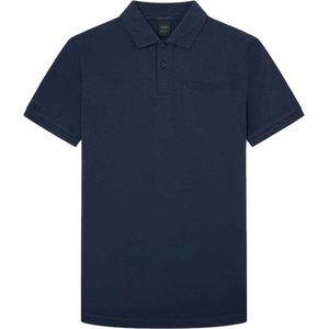 Hackett Am Emboss Bk Polo Met Korte Mouwen Blauw 3XL Man