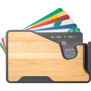 Fantom Wallet - X 4-7 cards bamboo wallet - unisex