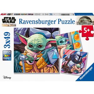 The Mandalorian Grogu Moments Puzzel (3x49 Stukjes) - Ravensburger