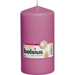 Bolsius Stompkaars - Fuchsia - H15 cm - 8 stuks