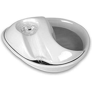 Thuys – Drinkfontein Kat Keramiek – Waterfontein Kat – Kattenfontein – 34 x 28 x 14cm – Wit
